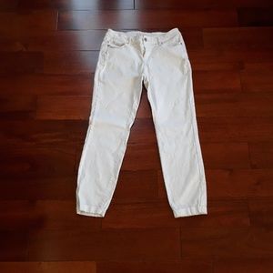 Wax white jeans